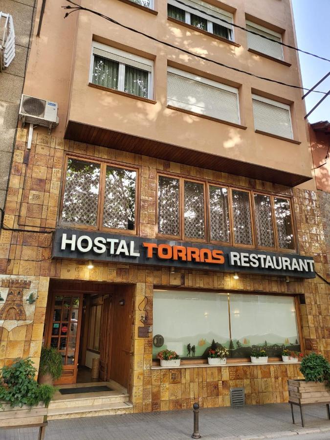 Hostal Torras Sant Hilari Sacalm Eksteriør billede