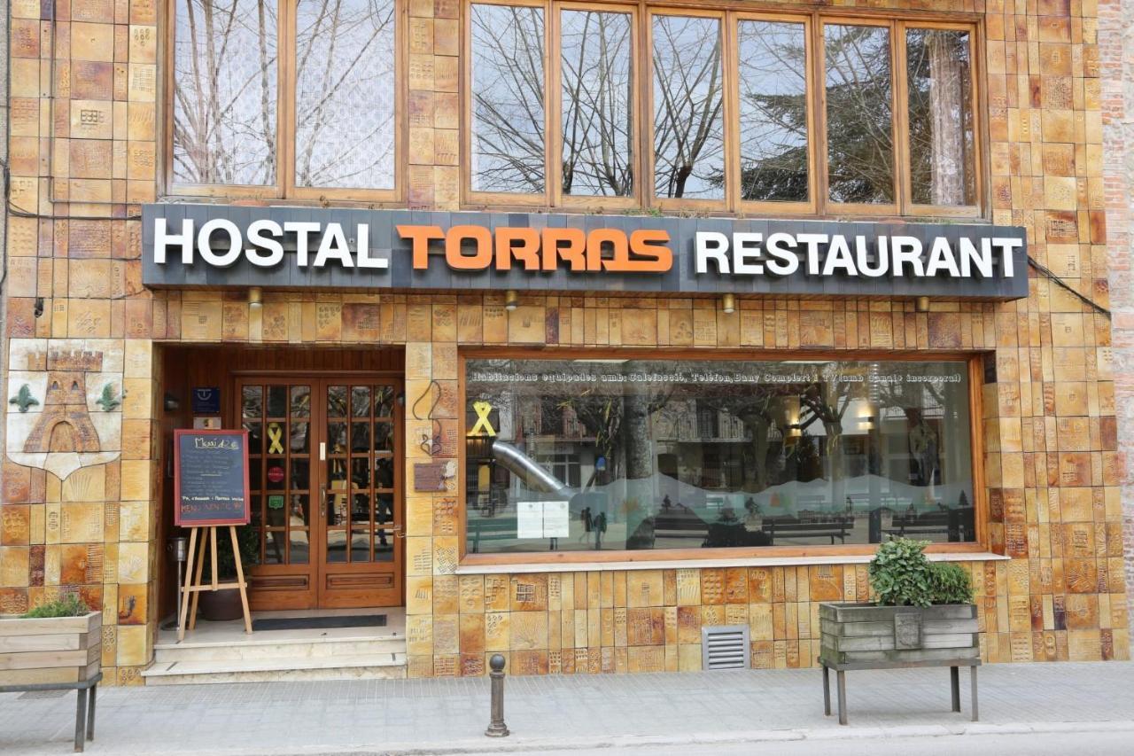 Hostal Torras Sant Hilari Sacalm Eksteriør billede